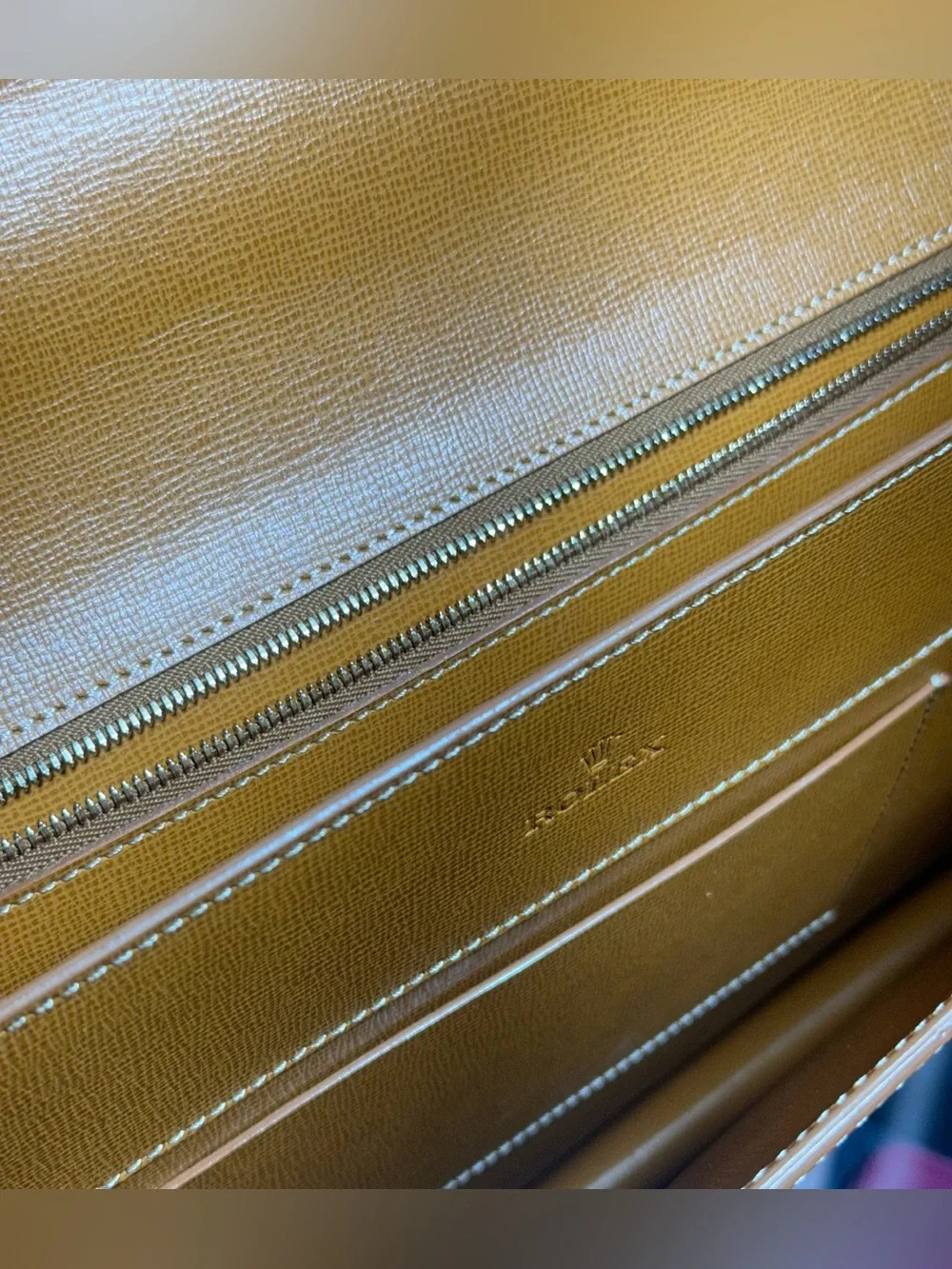 NEW STICKERS Rolex Valextra Havana Brown Leather Briefcase Very RARE TAG KEY